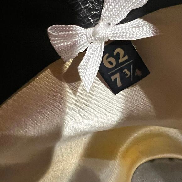 Stetson Men's 6x Fur Felt Skyline Hat Matching Self-Felt Hatband Black 7 3/4 NWT - Picture 10 of 13